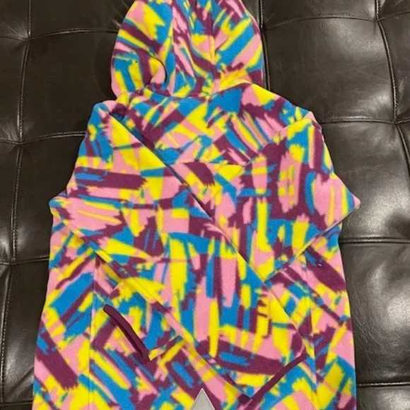 L.L. Bean Kids' Retro Mountain Classic Fleece Jacket, Print - Picture 6 of 7